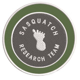 Sasquatch Research Team 3.5" Embroidered Iron / Sew-on Patch Cryptid Creature Bigfoot I Believe Series