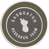 Sasquatch Research Team 3.5" Embroidered Iron / Sew-on Patch Cryptid Creature Bigfoot I Believe Series