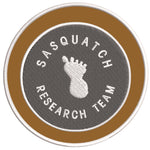 Sasquatch Research Team 3.5" Embroidered Iron / Sew-on Patch Cryptid Creature Bigfoot I Believe Series