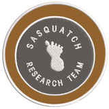 Sasquatch Research Team 3.5" Embroidered Iron / Sew-on Patch Cryptid Creature Bigfoot I Believe Series