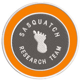 Sasquatch Research Team 3.5" Embroidered Iron / Sew-on Patch Cryptid Creature Bigfoot I Believe Series