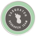 Sasquatch Research Team 3.5" Embroidered Iron / Sew-on Patch Cryptid Creature Bigfoot I Believe Series