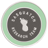 Sasquatch Research Team 3.5" Embroidered Iron / Sew-on Patch Cryptid Creature Bigfoot I Believe Series