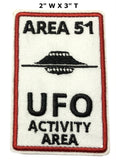 Area 51 UFO Activity Area Embroidered Iron-on or Sew-on Patch