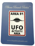 Area 51 UFO Activity Area Embroidered Iron-on or Sew-on Patch