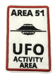 Area 51 UFO Activity Area Embroidered Iron-on or Sew-on Patch