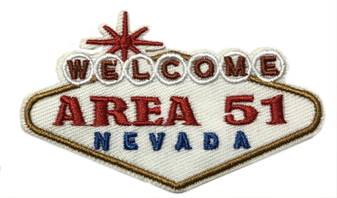 Area 51 Nevada Welcome Embroidered Iron-on or Sew-on Patch