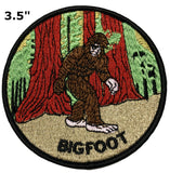 BIGFOOT 3.5" Embroidered Patch Iron or Sew-on Monsters Unexplained X-Files Mysteries Adventure Sasquatch Yeti Park