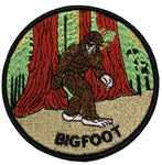 BIGFOOT 3.5" Embroidered Patch Iron or Sew-on Monsters Unexplained X-Files Mysteries Adventure Sasquatch Yeti Park