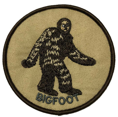 BIGFOOT 3.5" Embroidered Patch Iron or Sew-on Monsters Unexplained X-Files Mysteries Adventure Sasquatch Yeti Park
