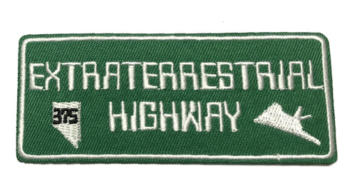 Highway 375 Extraterrestrial Highway Embroidered Iron-on or Sew-on Patch