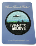 I Want to Believe Embroidered Iron-on or Sew-on Patch