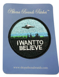 I Want to Believe Embroidered Iron-on or Sew-on Patch