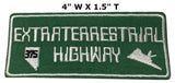 Extraterrestrial Highway 4" Embroidered Patch Iron Sew-on I Believe Nevada State Route 375 Unexplained X-Files