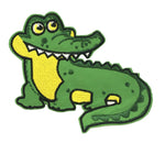 Alligator 5" W x 4" T Embroidered Patch Iron or Sew-on National Park Explorer Zoo Kids Animal Series