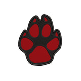 Cat Paw Animal Pet 3.5" Embroidered Iron or Sew-on Patch