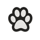 Dog Paw Animal Pet 3.5" Embroidered Iron or Sew-on Patch