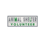 Animal Shelter Volunteer 5" W x 1.75" T Embroidered Iron or Sew-on Patch