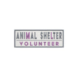 Animal Shelter Volunteer 5" W x 1.75" T Embroidered Iron or Sew-on Patch