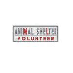 Animal Shelter Volunteer 5" W x 1.75" T Embroidered Iron or Sew-on Patch