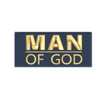 Man of God 4" W x 1.75" T Embroidered Iron or Sew-on Patch