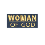 Woman of God 4" W x 1.75" T Embroidered Iron or Sew-on Patch