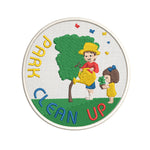 Park Clean Up Scout Badge 3" Embroidered Iron or Sew-on Patch