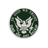 In God We Trust 3.5" Embroidered Iron or Sew-on Patch